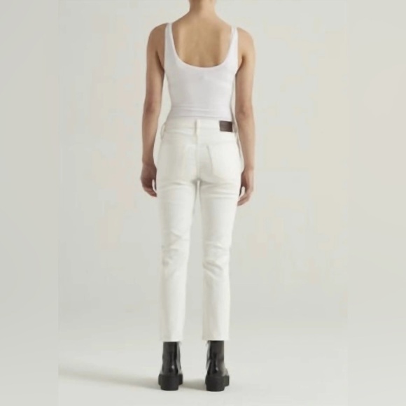 Edwin Bree Mid Rise Straight Crop Jean NWT Size 24 Optic White - Picture 2 of 10